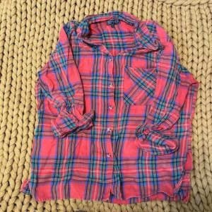 Topshop flannel, size 6.